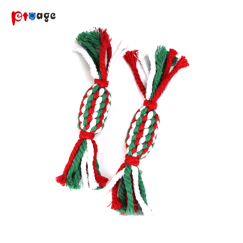 Dog Christmas Candy Rope toys