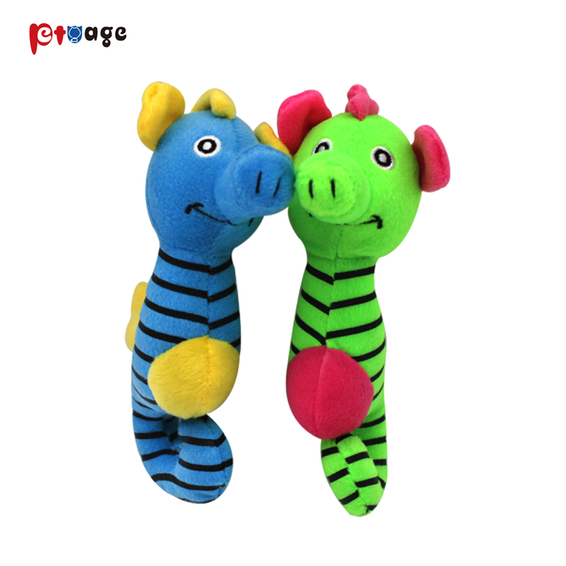 Squeaky Plush Sea-horse Dog Toys